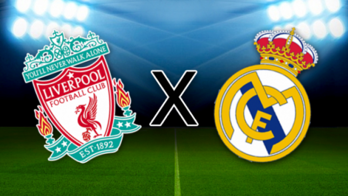 Saiba onde assistir ao vivo: Liverpool x Real Madrid